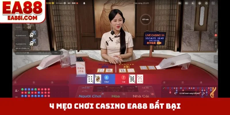 4 mẹo chơi casino EA88 bất bại