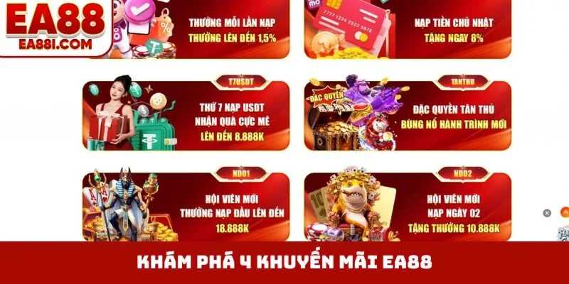 Khám phá 4 khuyến mãi EA88